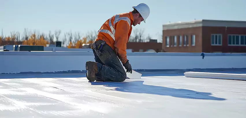 Flat Roof Drain Installation in Puyallup